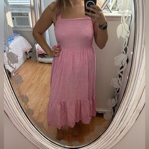 Pink Midi Dress
